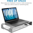thumbnail image 6 of Mount-It! Slim Aluminum Monitor Riser | Fits 17-32 Inch Monitors, 6 of 7