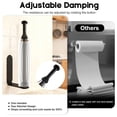 thumbnail image 3 of Behome Paper Towel Holder Under Cabinet, One-Handed Tear, Wall Mount Stainless Steel Paper Roll Holder with Damping Effect, Self-Adhesive or Drilled for Kitchen, Bathroom, 3 of 7