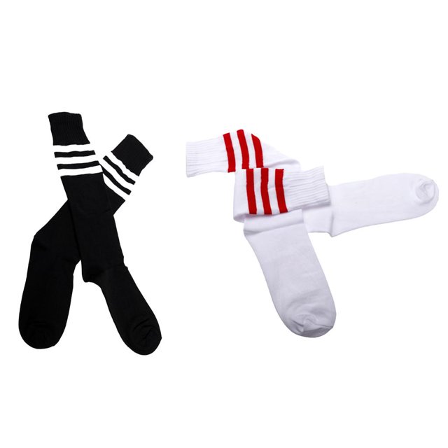 2 pares de calcetines de tubo hasta la de fútbol de fútbol deportivo Hugo none