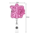 thumbnail image 2 of UDIYO Nurse ID Badge Holder Retractable Badge Holder Reel, 2 Pack Cute Badge Scrolls Brain, Heart, and Lungs are Suitable for Doctors, Nurses, Teachers, Student, 2 of 6