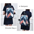 thumbnail image 4 of FORMRS Women's Travel Backpack Purse Anti-Theft Hidden Pockets Casual Shoulder Bag, Blue Geometric, 4 of 7