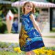 thumbnail image 5 of Fotbe Whimsical Sunflowers Night Sky Vestido de Dormir para Niñas de 3 a 10 Años, Mangas Cortas, Estilo Princesa, Pijama Camisón con Mangas Voladas-X-Large, 5 of 6