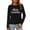 #0446-Black, variant on Ailaofu Christmas Sweatshirt Women Christmas Light Sweatshirts Merry And Bright Xmas Long Sleeve Shirts Crewneck Pullover Tops