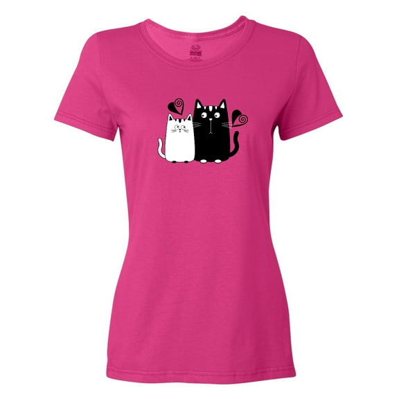 Inktastic Valentines Day Cat Couple Women's T-Shirt