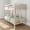 Natural, variant on Bear Plywood Twin/Twin Bunk, Brushed White