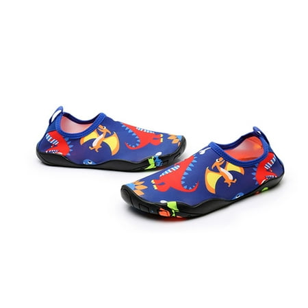 

TOWED22 Toddler Sneaker Boys Quick-Dry Kids Outdoors Boys Sole Shoes Barefoot Non-Slip 3-8Y Rubber Cartoon Toddler Shoes Girls G