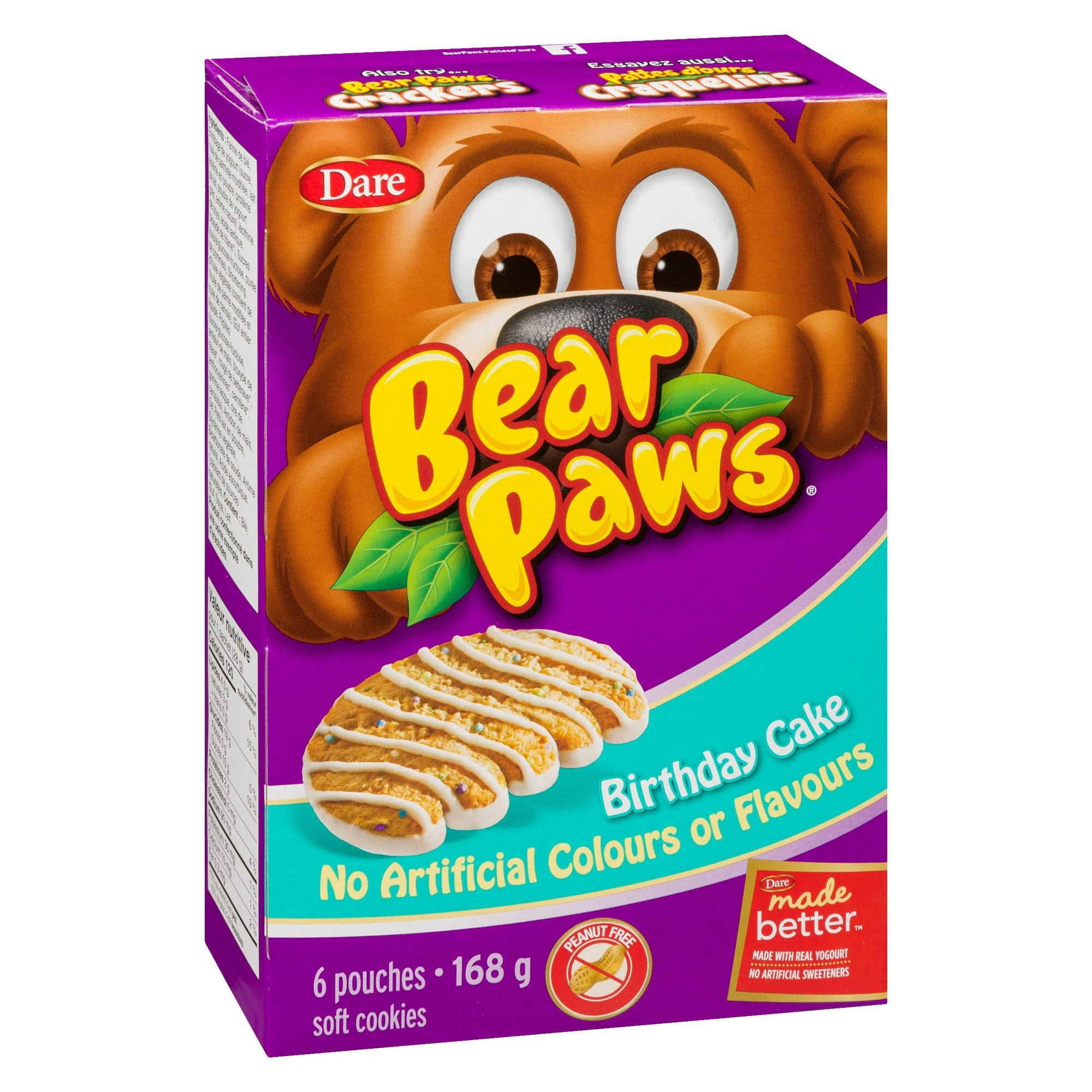 Bear Paws Birthday Cake Cookies, Dare 168g