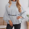 thumbnail image 2 of RUTAYY Women's Cape Coat Winter Belted Waist Solid Color Trench Outerwear Cold Weather Comfortable Everyday Wear Stylish Versatile Tops, 2 of 5