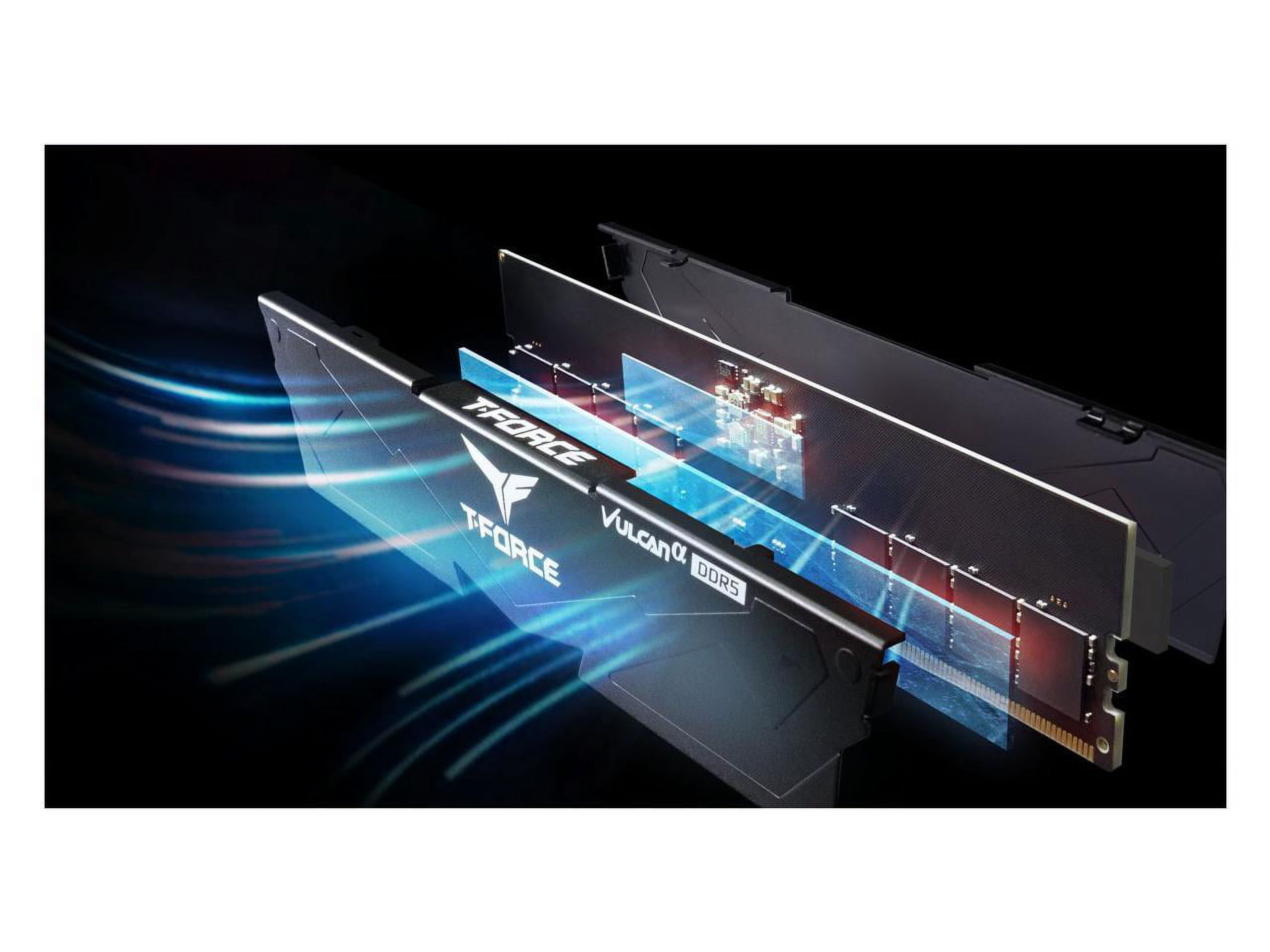 Team Group Vulcan alpha 32GB (2 x 16GB) 288-Pin PC RAM DDR5 6000 (PC5 48000) Desktop Memory Model FLARD532G6000HC38ADC01