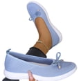thumbnail image 6 of Domzle Women's Flat Shoes Comfortable Square-Toe Slip on Casual Dress Flats with Arch Support All-Day Standing Shoe Light Blue, 6 of 7