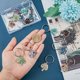 thumbnail image 3 of Llavero con forma de árbol de la vida, con piedras preciosas, de piedra natural, con anillos divididos., 3 of 9