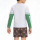 thumbnail image 5 of Odeerbi 1-10 Años Niños 3 Piezas de Manga Larga Rash Guard Set Upf 50 + Rápido Seco Surf Traje de Baño Con Pantalones Cortos Gorra de Baño, 5 of 8
