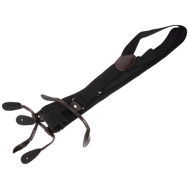 ORDDIART Bretelles Noires pour Hommes pour Pantalons Bretelles en Polyester Réglables pour Tenue Habillée et Décontractée