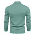 thumbnail image 4 of PuLe Long Sleeve Shirts for Men Men's Solid Color High Neck Pullover Long Sleeved Loose Base Shirt Top Sweater Turtleneck Sweater, 4 of 4