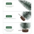 thumbnail image 3 of GOOHOCHY 1 mini árbol de Navidad con base de madera y luces de escritorio para el hogar y la oficina, 3 of 7