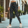 thumbnail image 4 of Renewold Leopard Print White Grey Pocket Yoga Pants for Women Active Yoga Leggings Butt Lifting Elastic Essential Leggings Lightweight Sportswear Running Tights Ankle Pants, XXL, 4 of 8