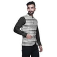 thumbnail image 4 of Atasi Geometric Casual Jacket For Men Printed Nehru Jacket Mens Wedding Indian Waistcoat Mandarin Blazer-XX-Large, 4 of 6
