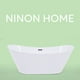 thumbnail image 2 of Tina de Baño Minimalista Ninon Bañera de Material Acrílico Sin Hidromasaje Capacidad 300 L Color Blanco, 2 of 6