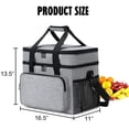 thumbnail image 4 of Toystoory Bolsa de almuerzo aislada, refrigerador térmico, contenedor de almacenamiento de bebidas, bolso de mano portátil para viajes Suministros térmicos, 4 of 6
