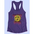 thumbnail image 3 of Happy Mind Splashed Ink Racerback Tank Women -Image by Shutterstock, Female x-Large, 3 of 4