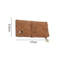 thumbnail image 2 of Women's Leather Wallet Multi Card Holder with Cell Phone Pocket - brown, 2 of 5