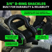 Rhino USA Heavy-Duty Recovery Gear Combos Off-Road Truck Vehicle Recovery (30 Strap + Shackles)