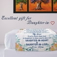thumbnail image 2 of LHSHID Mother in Law Blanket Mother in Law Gifts from Daughter in Law White Throw Blankets Cozy Soft Floral Mother in Law Plush Blanket Birthday for Mother in Law 50x60in, 2 of 5
