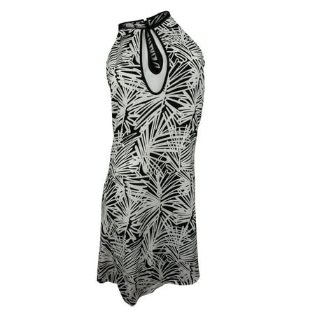 DKNYC Women's Black Sleeveless Raglan A-line Dress