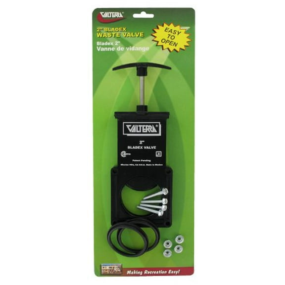 Valterra T1002VP Bladex Waste Valve with Plastic Handle - 2"