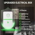 thumbnail image 5 of 4 Pack Pro Power Saver Stop Watt Energy Saving Device, Household Power Saver, Stopwatt Energy Saving Plug in Devices- for Household Stable Voltage High Efficiency Energy Savers 90V-250V, 5 of 6