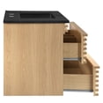 thumbnail image 5 of Modway Render 36" Wall-Mount Bathroom Vanity in Oak Black, 5 of 9