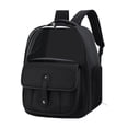 thumbnail image 1 of DOLITY Cat Carrier Backpack Transparent Window PU Leather Cats Puppy Bag for Walking Black, 1 of 9