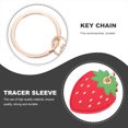 thumbnail image 3 of 1 Pce Manchon Protecteur en Forme de Fraise Porte-Clés Compatible pour Airtag, 3 of 8