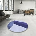 thumbnail image 4 of Ahgly Company Machine Washable Indoor Rectangle Transitional Sapphire Blue Area Rugs, 2' x 3', 4 of 7