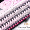 thumbnail image 2 of 60 racimos/caja de pestañas de racimo, extensión de pestañas individuales racimos de pestañas maquillaje profesional pestañas postizas Tan Jianjun unisex, 2 of 2