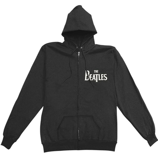 Beatles Green Apple Girls Jr Hooded Sweatshirt Medium Black