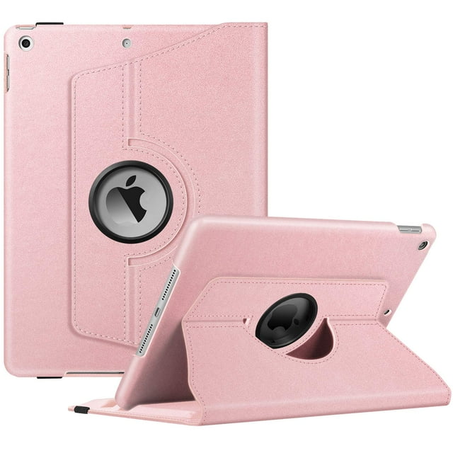 Funda giratoria Fintie para iPad de 9ª, 8ª y 7ª generación de 10,2 pulgadas, color oro rosa