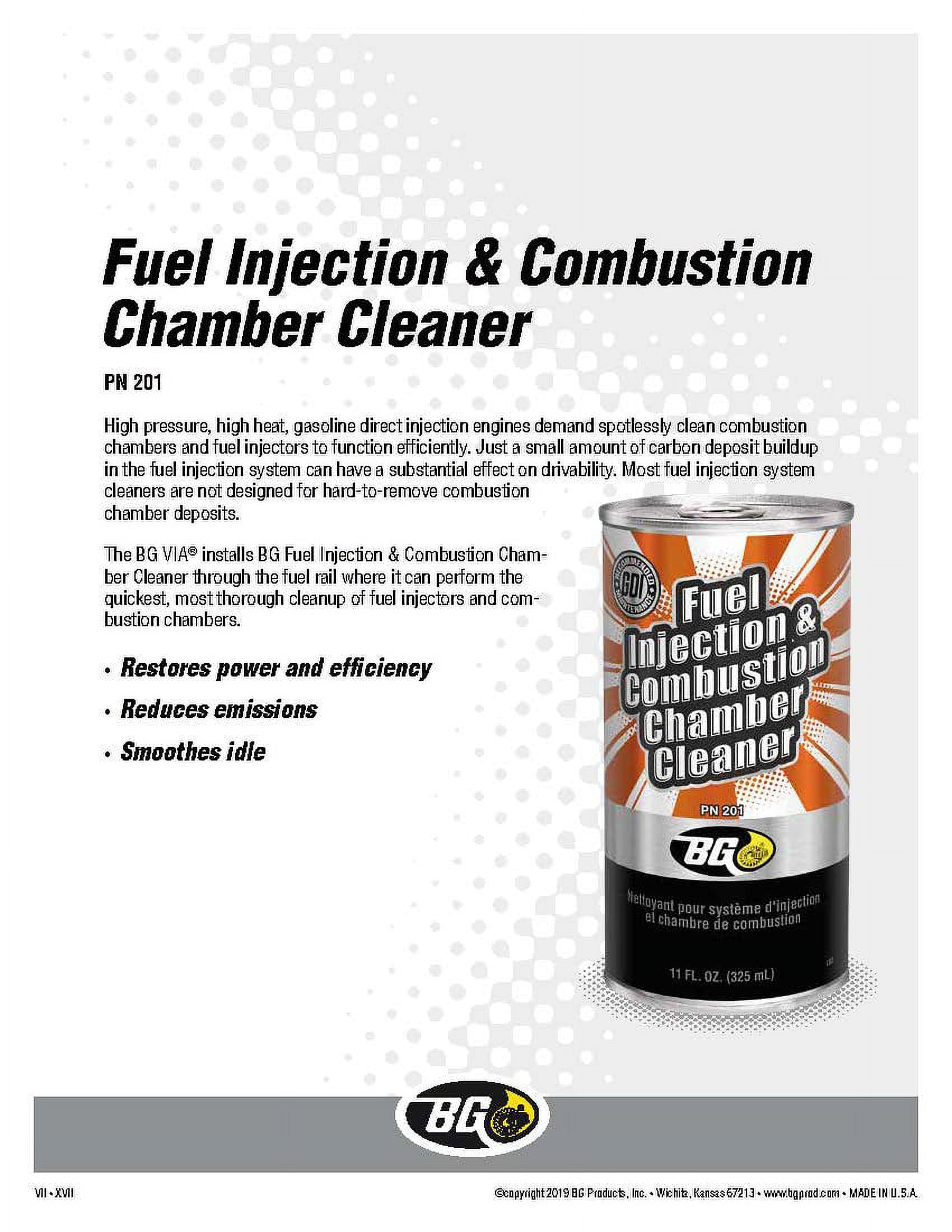 BG Fuel Injection & Combustion Chamber Cleaner PN 201 & BG Platinum 44K  Fuel System Cleaner PN 208 