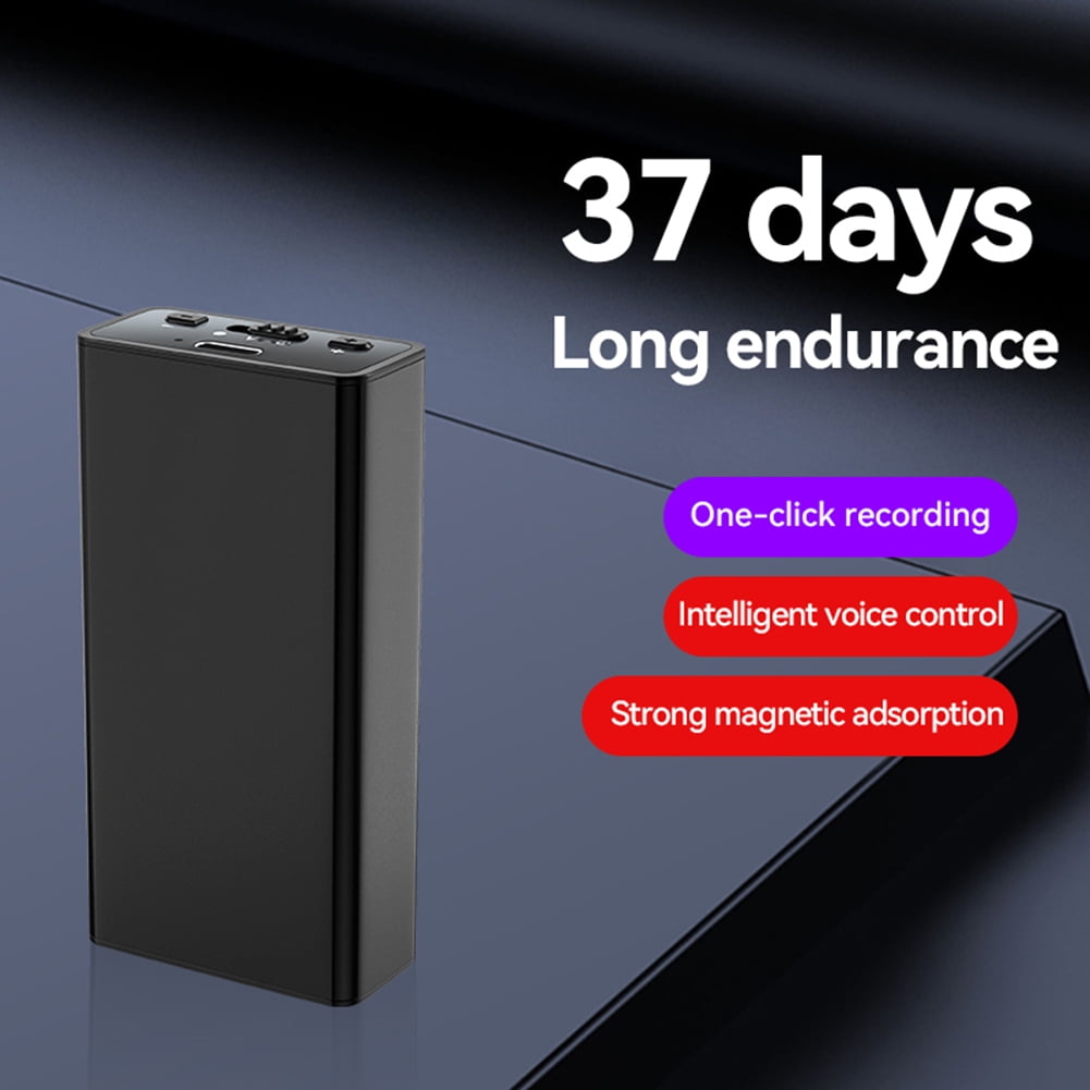 HUISZJ Digital Voice Recorder, Activated Audio Recorder Noise, Reduction Recorder 900 Hours Audio Recording for Lecture Interview Meeting(64G)