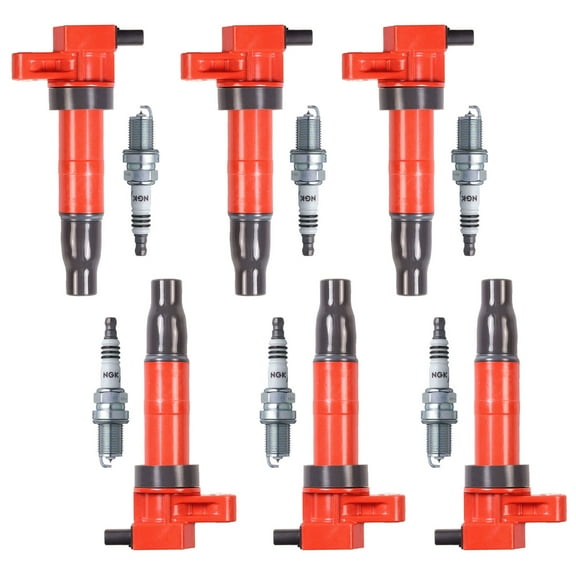 6 Energy Ignition Coils and 6  NGK Iridium Spark Plugs Compatible with 07-09 Kia Sorento Amanti UF546