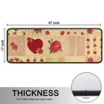 thumbnail image 5 of Kitchen Rugs Sets Of 2,Pioneer Flower Floral Print Pattern Anti Fatigue Kitchen Mat Rugs Non Slip Washable,Decorative Kitchen Floor Mats for Kitchen,Sink,Laundry,17"x47"+17"x47", 5 of 5