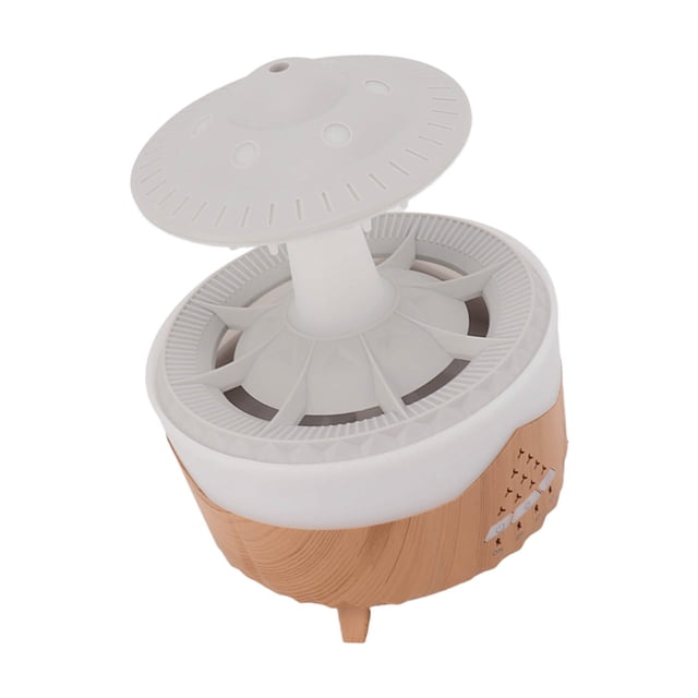 Mini Humidificador de 350 ml, Difusor de Aceite Esencial de Gota de Lluvia Con Control Remoto, Humidificador de Dormitorio Portátil Con Tempeizador de Luz