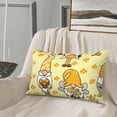 thumbnail image 5 of Zufioo Garden Honeybee Gnomes Print Double-sided Plush Pillow Cover,Decorative Pillow Protector without Pillow Core, Suitable for Sofa, Bedroom, Car-20"x30", 5 of 6