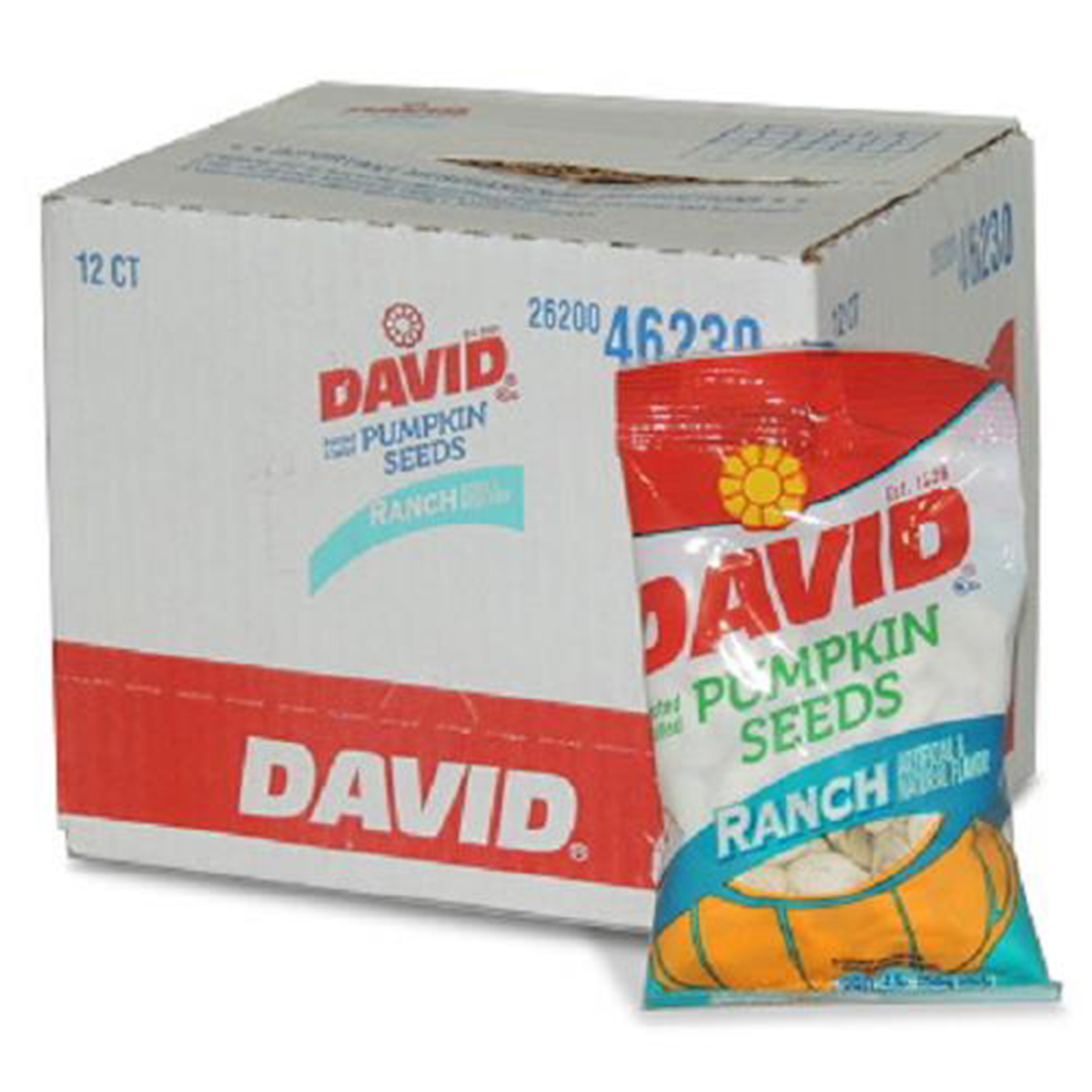 Product Of David, Pumpkin Seeds Ranch , Count 12 (2.25 oz) Sunflower