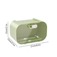 thumbnail image 3 of Wall Mounted Tissue Box No Drilling Required Waterproof Tissue Holders With Storage Shelf For Bathroom Kitchen Lavatory And Restroom Use, 3 of 6
