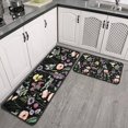 thumbnail image 2 of Pioneer Flower Floral Print Pattern Kitchen Rugs Sets Of 2,Anti Fatigue Kitchen Mat Rugs Non Slip Washable,Decorative Kitchen Floor Mats for Kitchen,Sink,Laundry,17"X30"+17"X47", 2 of 7