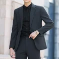 thumbnail image 5 of Conjunto de traje coreano de 2 piezas, tendencias masculinas, disfraces, ropa casual, alta calidad, 2024, trajes y blazers completos para hombre, ropa clásica, 5 of 5