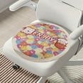 thumbnail image 4 of Fmbmuo Fade-Resistant Chair Cushions Round Non-Slip Nylon for Dining Chairs, Multicolor Art Deco Warm Bistro Chair Cushions 16"x 16", 4 of 5
