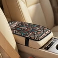 thumbnail image 4 of Xixirimido Car Seat Covers Front Seats Leather Universal Fit for Cars, Vans, Trucks, SUV, Set of 5 Car Seat Protector with Seatbelt Covers & Center Console Cover, Ethnic Tribal Skull, 4 of 8