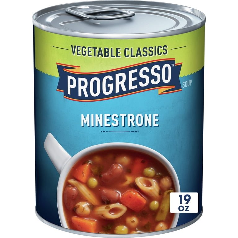 4 pack) Progresso Minestrone Soup, Vegetable Classics Canned Soup